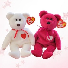 VALENTINO VALENTINA TY Beanie Babies Bears MWMT'S