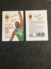 2 CARD LOT  1994 ACTION PACKED SIGNATURE SERIES AD +SWEEPSTAKES (BILL RUSSELL)