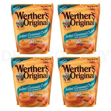 Werther's Original Salted Caramel Creme Soft Caramels Share Size 10.8oz Lot of 4
