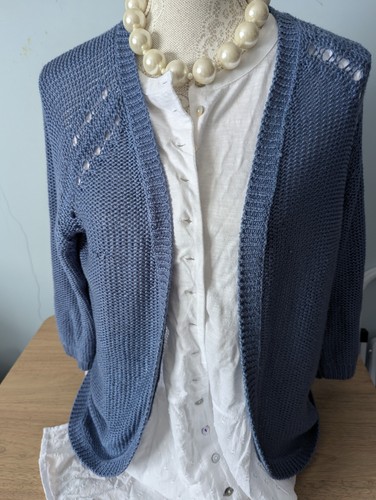 H&M Strickjacke blau 14-16 Sommer