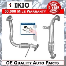 Fits Land Rover Freelander 1998-2000 2.0 D Exhaust Pipe + Fitting Kit Front Ikio