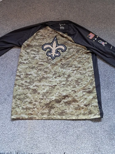Nike Dri Fit New Orleans Saints Salute to Service NFL T-Shirt Size Large