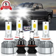 For Chevy Silverado 3500 Classic 2007 LED Headlight Bulb Hi Low Beam Fog Light