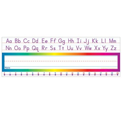 ''Alphabet Number Line Name Plates for Classroom Organization and Learning''