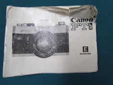 Canon FTb Instruction Manual Original