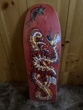 Santa Cruz Jeff Kendall Snake red Reissue Skateboard Deck Red NIS