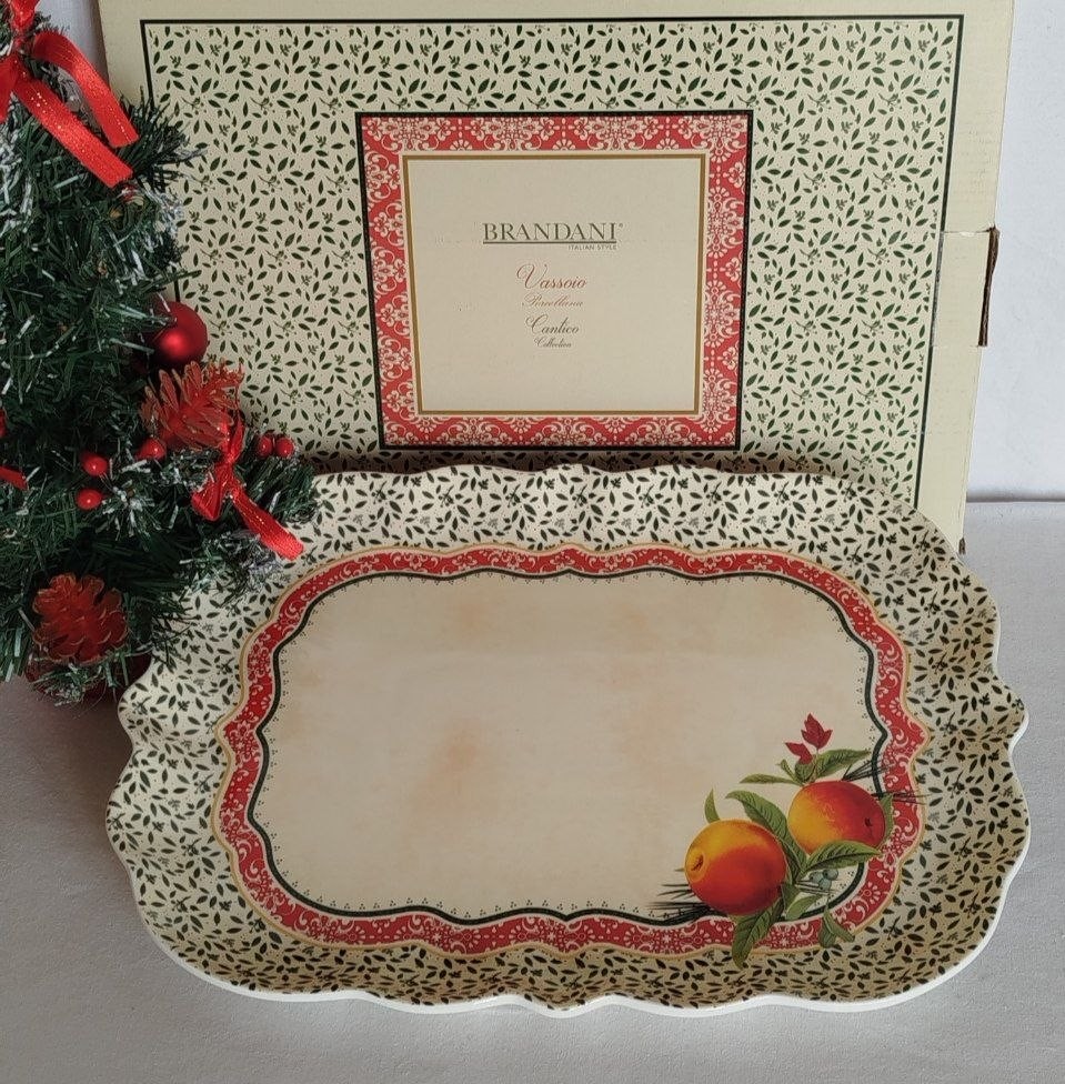 Brandani Vassoio Cantico Porcellana 30,5x25 cm, foto 2