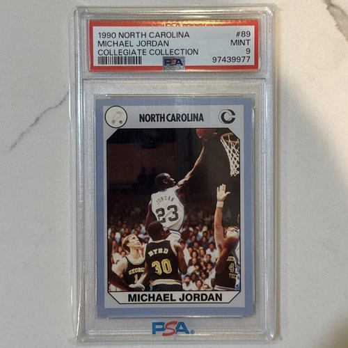 1990 NORTH CAROLINA COLLEGIATE CARD #89 MICHAEL JORDAN PSA 9  MINT
