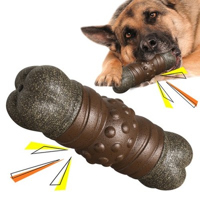 Sound Bones Toy-Mental Stimulation Rolling Treat Dispenser Ball & Slow Feeder