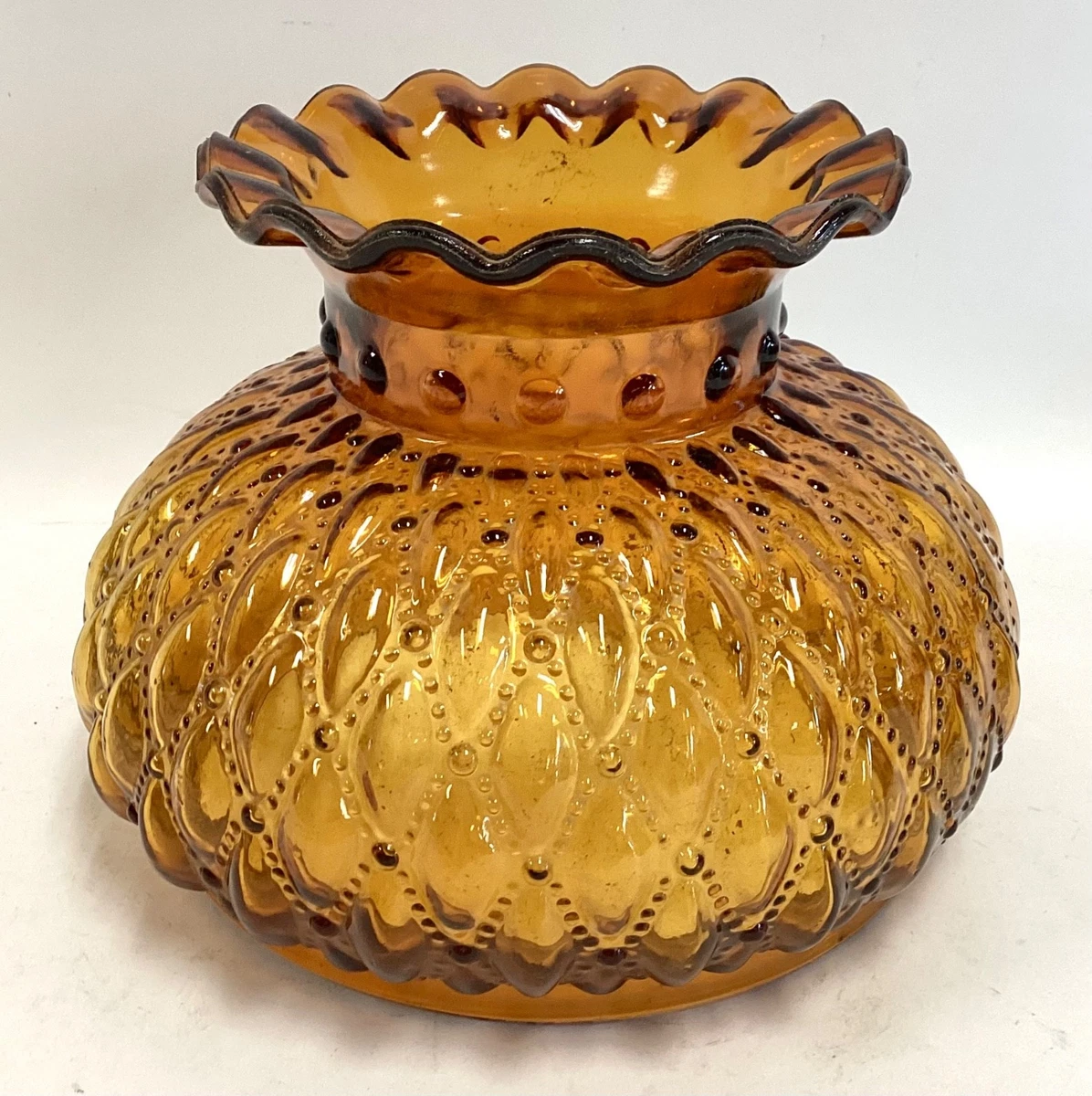 Amber Glass Lamp In Collectible Lamp Shades for sale | eBay