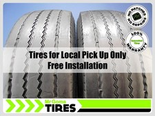 2 Michelin Xze Lrh 24570r19.5 Used Tires 136134n 6.532 Tread 24570r19.5
