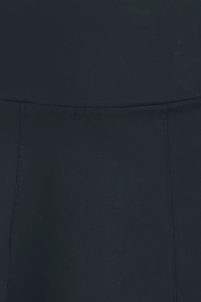 RED by EMP Damen schwarzer kurzer Basic Rock aus elastischem Jerseymaterial