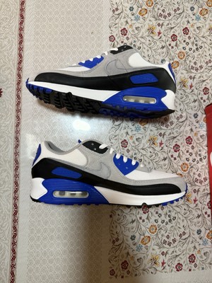 Nike Air Max 90  Hyper Royal  Men's Size 11 Shoes Sneakers White Blue Black Grey