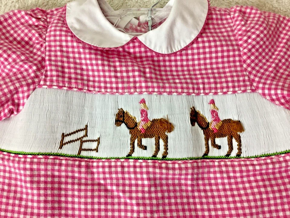 Niñas SILLY GOOSE 2 piezas Conjunto Calado Talla 3. CABALLOS, CABALLOS!!!! Foto 3 de 4