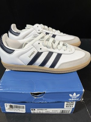adidas Samba IF3814 White Black Gum Leather Sneaker Size 5.5 NWB