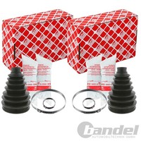 2X Febi Achsmanschetten Satz Radseitig Vorne Passend FüR CitroËN Jumper XM Fiat