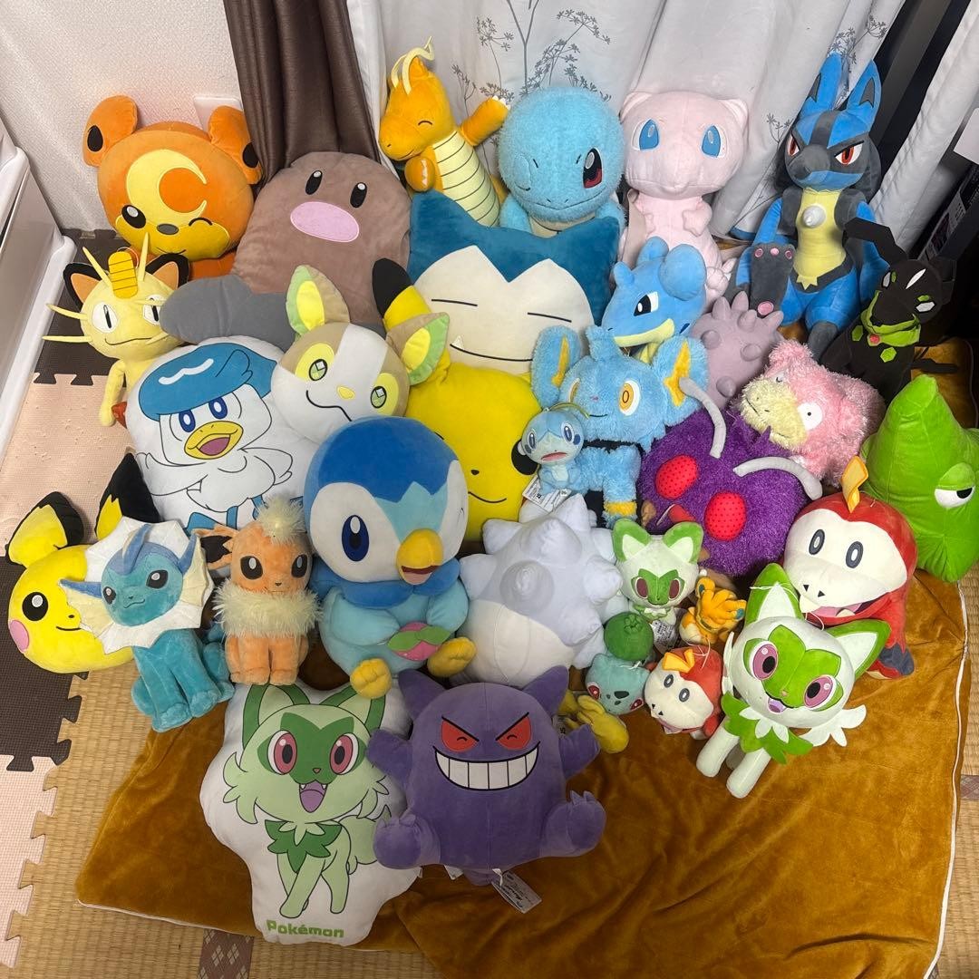 Pokemon Plush Toys Bulk Lot 32pcs Assorted with Tags and Varied Condition