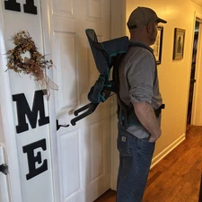 Vintage Gerry Baby Backpack Child Carrier Teal Blue Adjustable Hiking Made USA