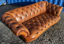 TETRAD OSKAR Buffalo Buttoned Tan 3-seater Chesterfield Sofa FREE DELIVERY🚚🚚🚚