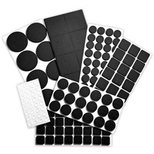 148 Piece Black Non-Slip Furniture Pads   Self Adhesive, Noise