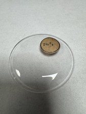 Vintage Unmarked Pocket Watch Acrylic Crystal Domed 43.62mm 20 3/4 Clear Lens