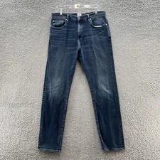 Flint Tinder Jeans Mens 34x34 Dark Wash Relaxed Fit Stretch Denim USA