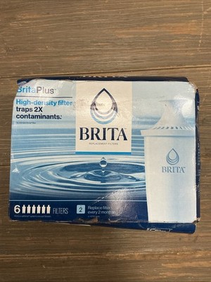 Brita Plus High Density Filter 6 Filters. Box Is Rough But Product Is Good.