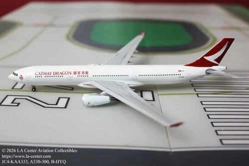 JC Wing Cathay Dragon Airbus A330-300 in Last Color Diecast Model 1:400