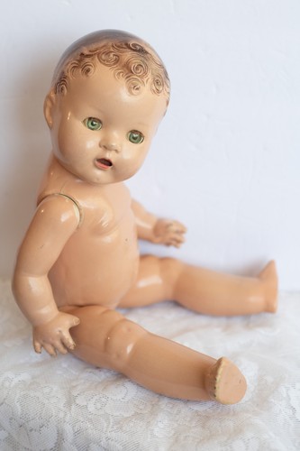 Bambola vintage 16" R&B Arranbee DREAM BABY composizione bambino TLC (A)
