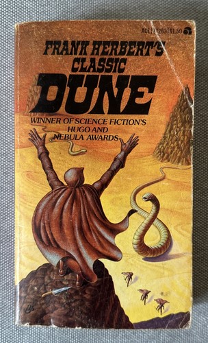 Vintage DUNE by Frank Herbert 1965 1st Print Ace Paperback Sci-fi Fantasy
