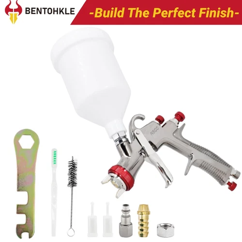 R500 LVLP Air Spray Gun Paint Gun 1.3/1.5/1.7mm,2.0mm For Painting Cars Home 🔥 - Picture 8 of 9