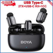 BOYA mini 2 Wireless Lavalier Microphones for iPhone 15/16/17 Android, AI Noise