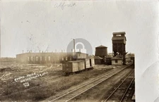Soo Line Railroad Weyerhaeuser WI Wisconsin Rusk County RPPC Photo Postcard COPY