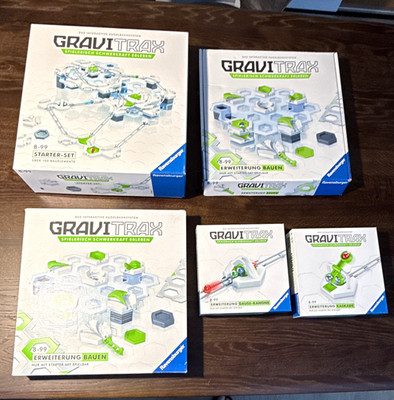 Ravensburger GraviTrax Kugelbahn Starter-Set + Erweiterungen Gauss, Kaskade