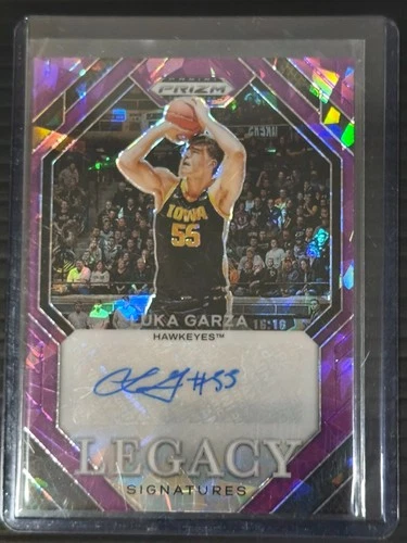 2024 Prizm Draft Picks Legacy Signatures Purple Ice /99 Luka Garza Auto #LS-LGZ
