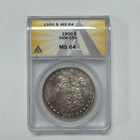 1900 Morgan Silver Dollar ANACS MS64 VAM-15A Yellow Holder