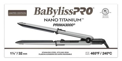 BaBylissPRO Nano Titanium Prima3000 Flat Iron GREY | BNT3000TGY | eBay