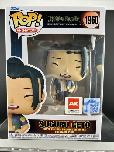 Funko Pop! Jujutsu Kaisen Suguru Geto Anime Expo 2025 Con Sticker