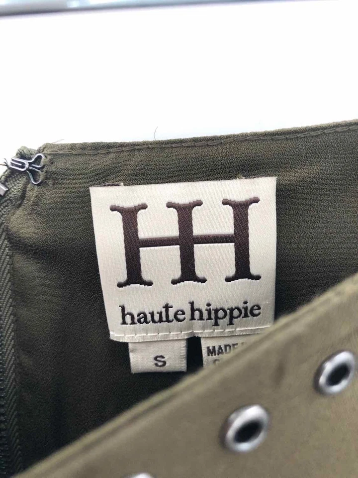 Pre-Owned Haute Hippie Green Size Small A-Line Mini Skirt - Image 3 of 3