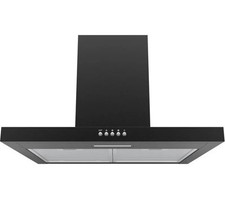 Image of TieDex UK LOGIK L60CHDB21 Chimney Cooker Hood - Black TieDex