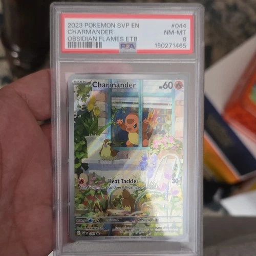 Pokémon Charmander SV Scarlet & Violet Promo Holo PSA 8 044 2023