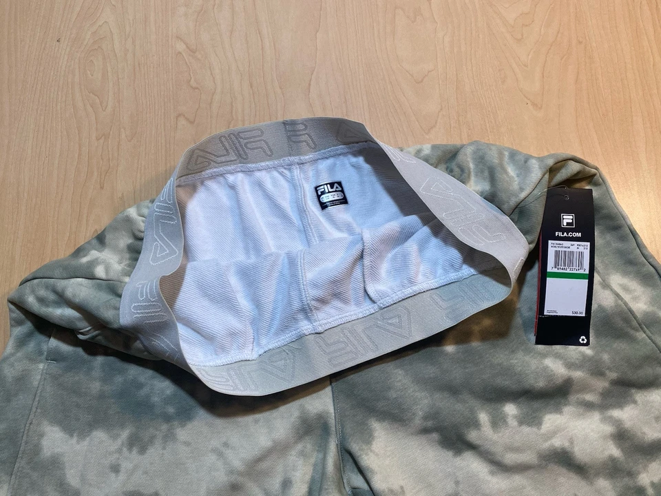 FILA Tie Dye TRAINING Large New LOGO SHORTS POCKETS NWT - Image 4 of 4