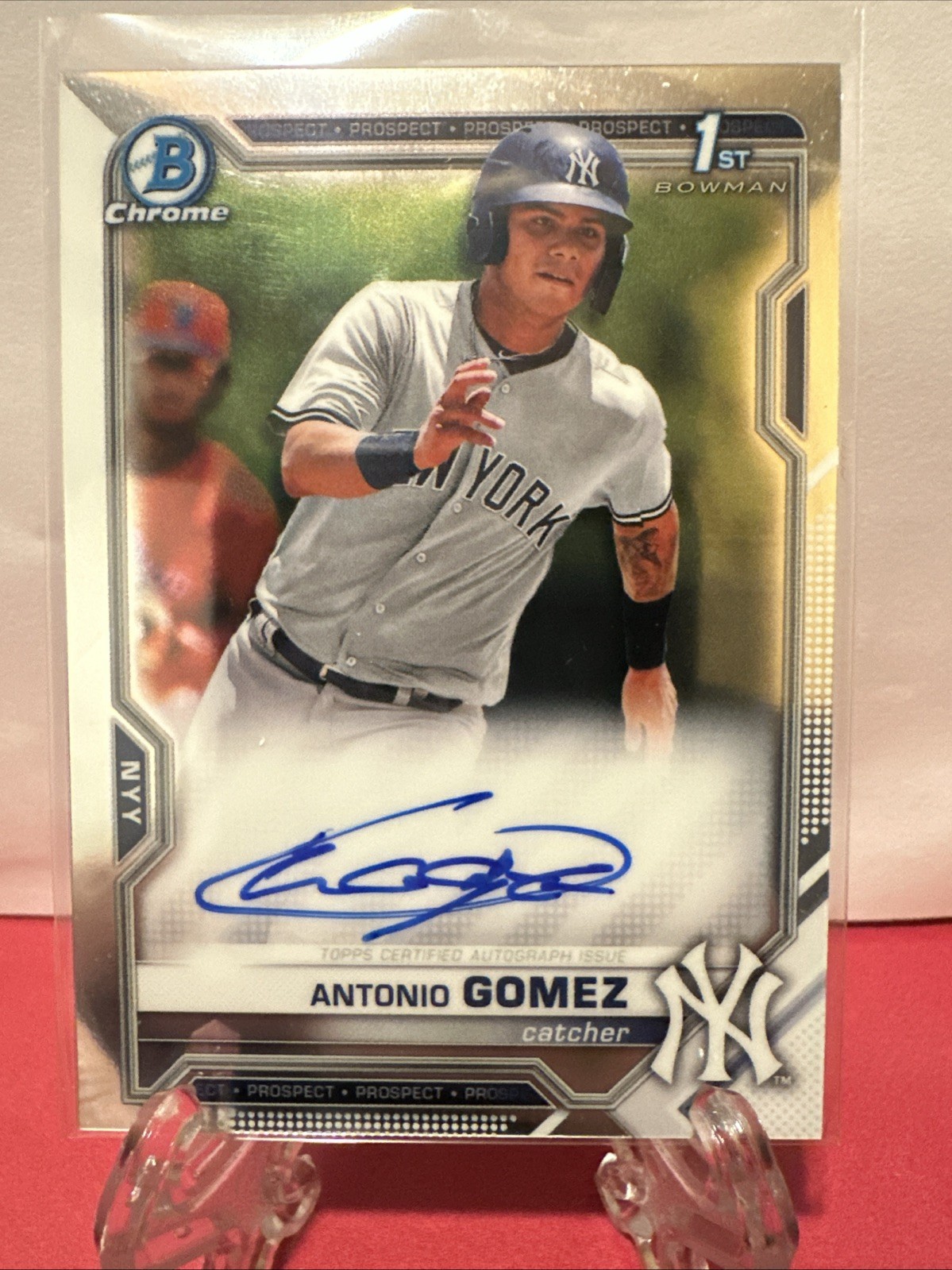 2021 Bowman Antonio Gomez Chrome Auto 1st #CPA-AGO Yankees