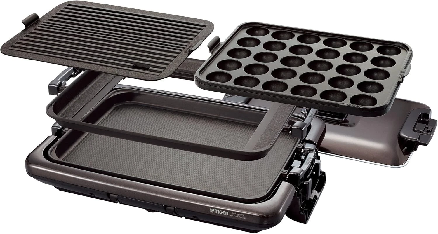 CRV-A300-T 100V Tiger hot plate Set of 3 electric griddle Takoyaki Yakiniku
