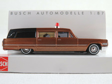 Busch 42924 Cadillac '66 Station Wagon carro funebre (1970) 1:87/H0 NUOVO/CONFEZIONE ORIGINALE
