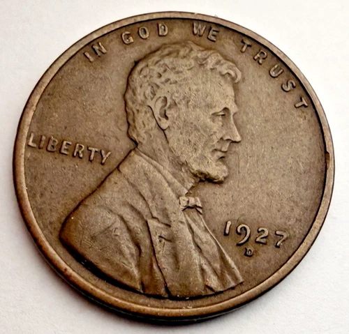 1927-D Lincoln Wheat 1c ~ VF+ / EF??  ~Sharp Wheat Lines ~ Solid Coin! ~ D11k