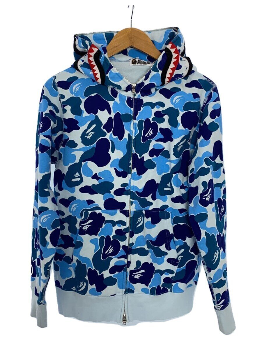 A BATHING APE シャークフード(ナイロン生地?) A BATHING APE ABC CAMO SHARK FULL ZIP HOODIE/001ZPK301005M