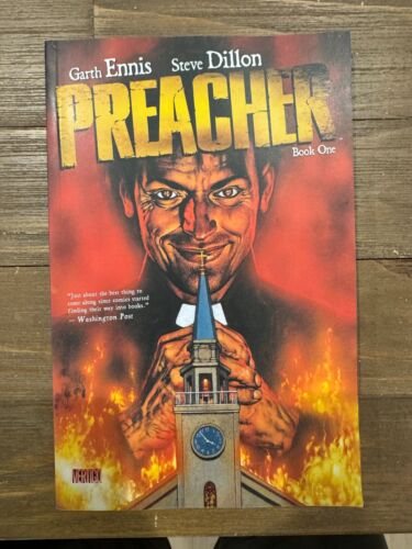 Livre de poche commercial Preacher Book One - Garth Ennis - 2009 Vertigo Comics - Photo 1/2