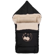Lammfel Sack Winterfußsack Hörnchen Baby Fußsack Schlitten Baby 40x90