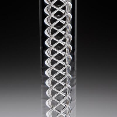 Steuben Air Twist Stem Toasting Goblet Glass 17.75